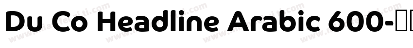 Du Co Headline Arabic 600字体转换
